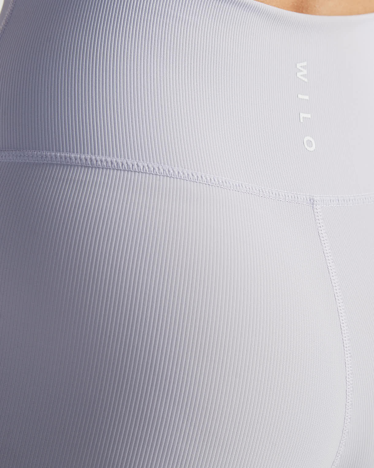 Base Ribbed (Lilac) 7/8 Legging