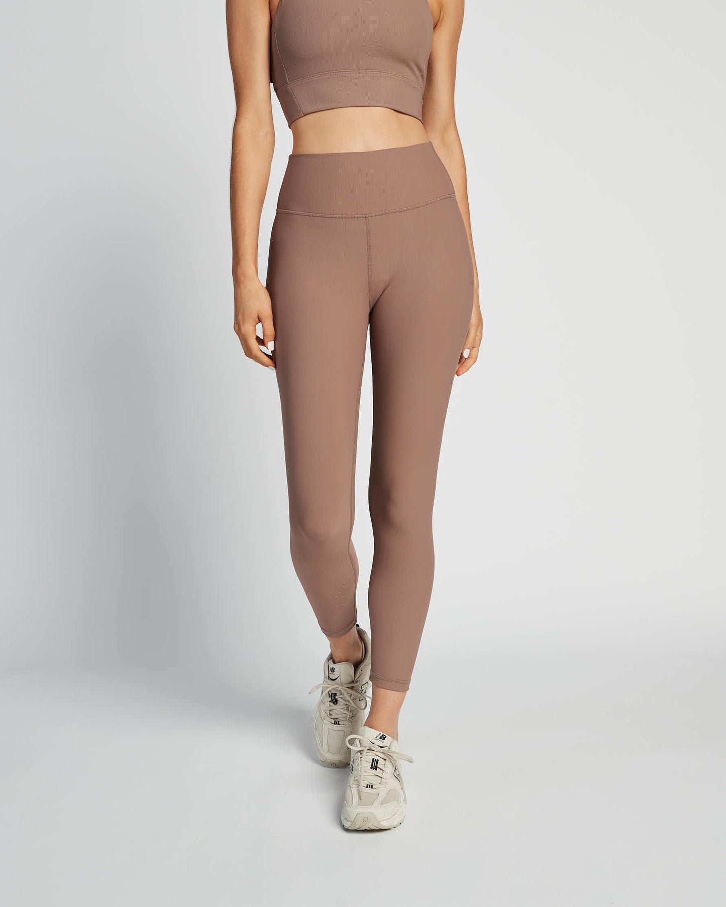 Base Ribbed (Latte) 7/8 Legging