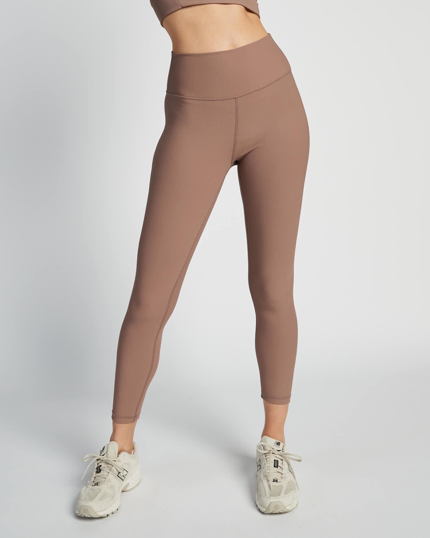 Base Ribbed (Latte) 7/8 Legging