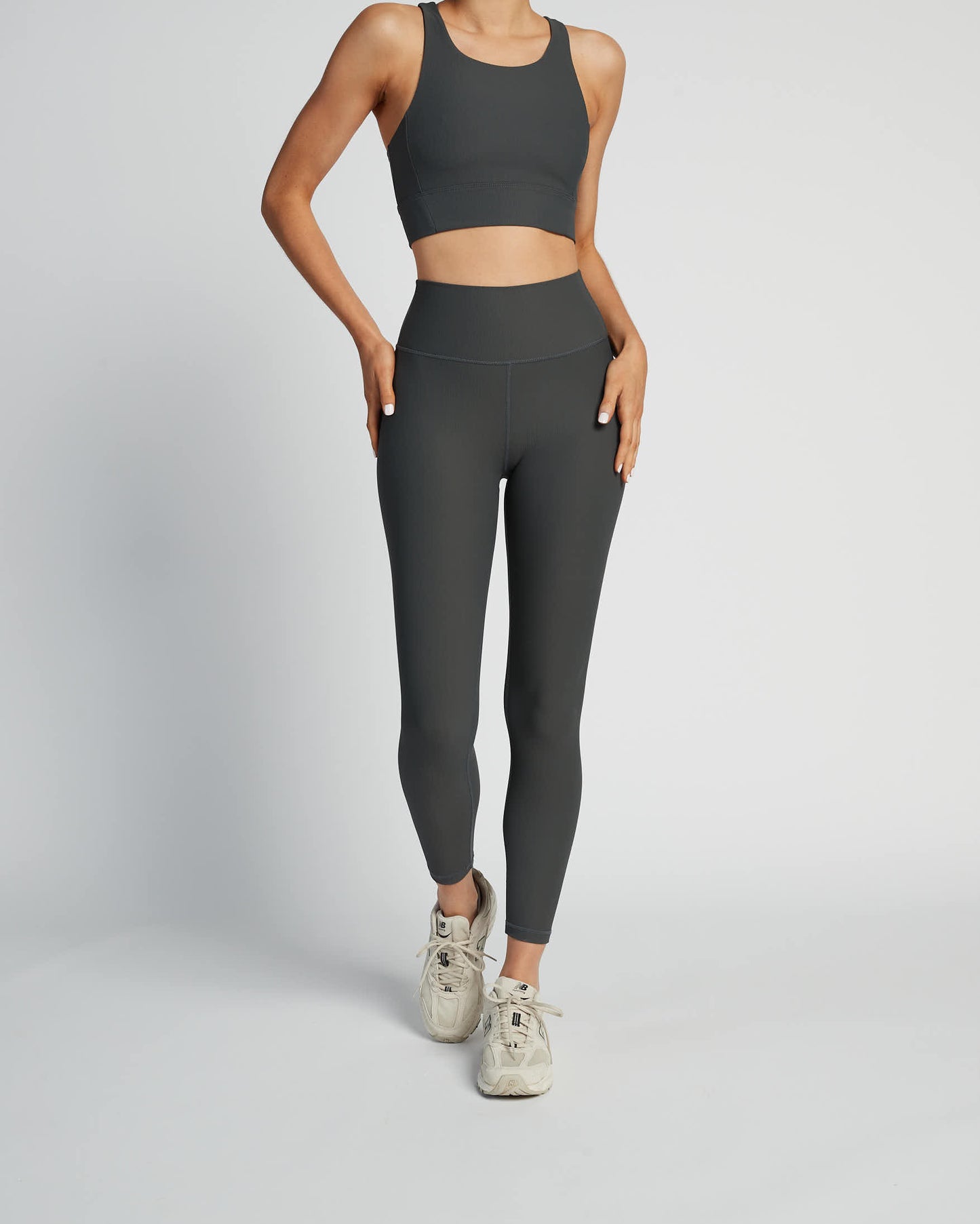 Base Ribbed (Charcoal) 7/8 Legging