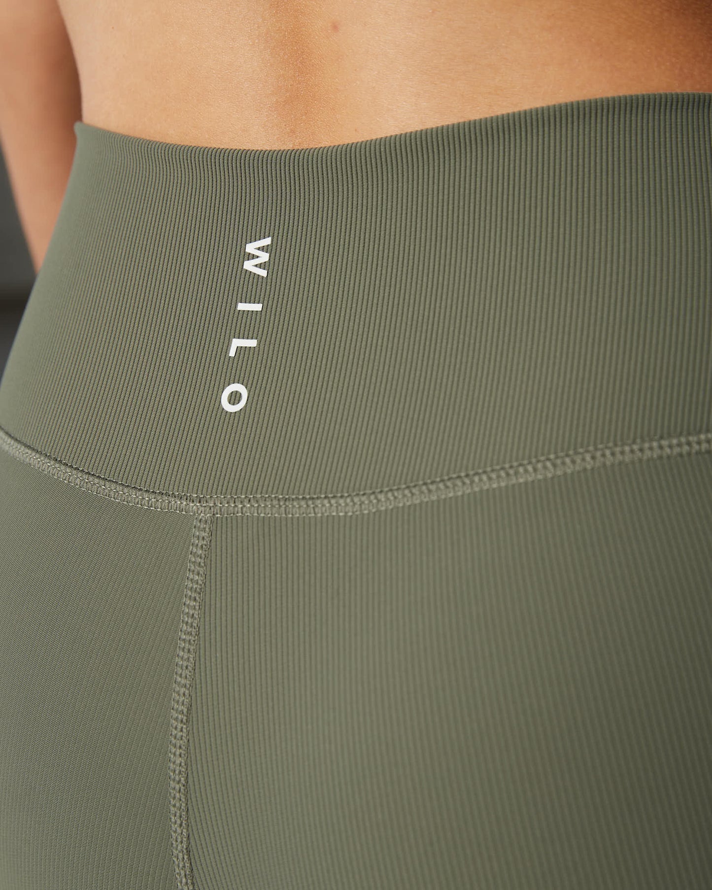 Base Ribbed (Khaki) 7/8 Legging