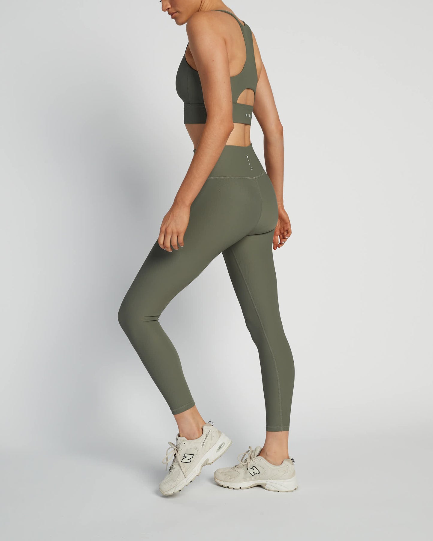 Base Ribbed (Khaki) 7/8 Legging