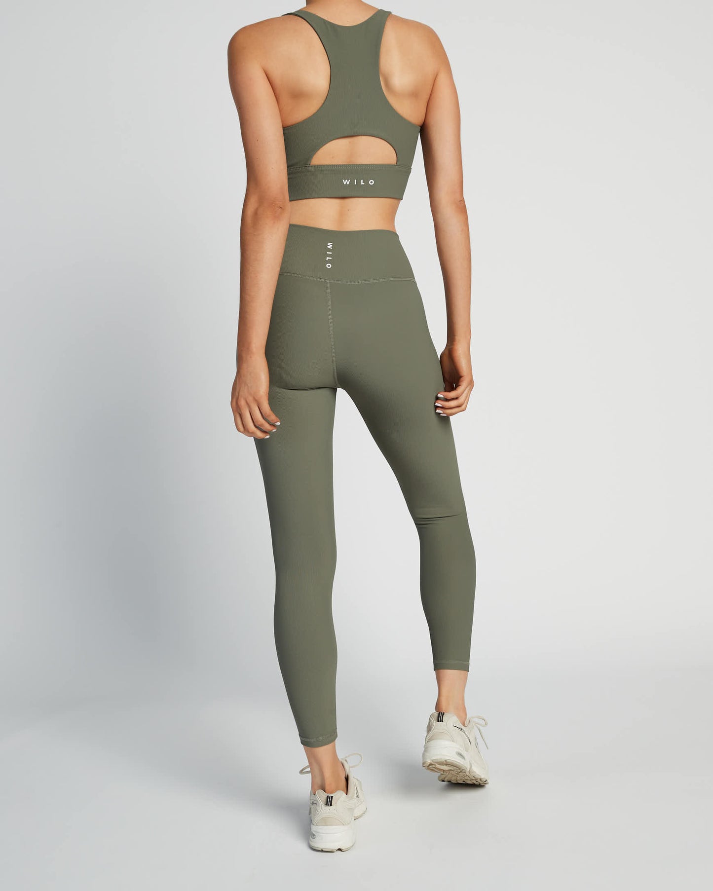 Base Ribbed (Khaki) 7/8 Legging