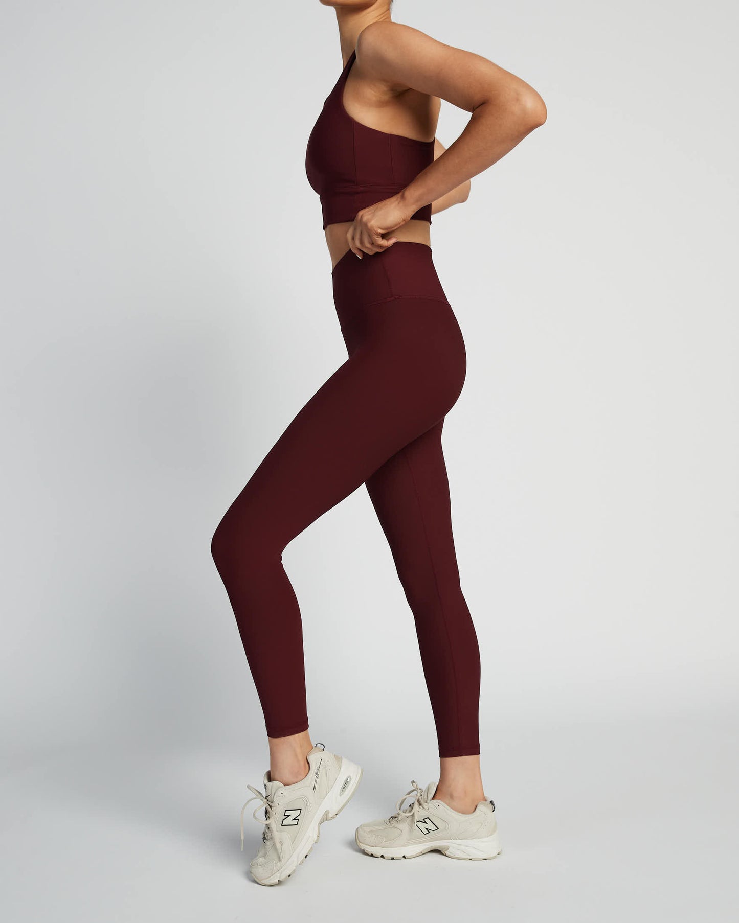 IVL Collective Everyday Leggings Plum High Rise 7/8 Length Compression